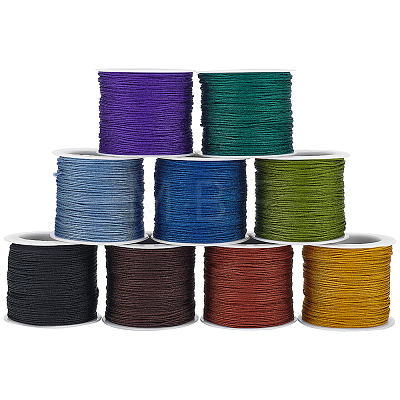 WADORN 10 Rolls 10 Colors Chinlon Thread OCOR-WR0001-40-1