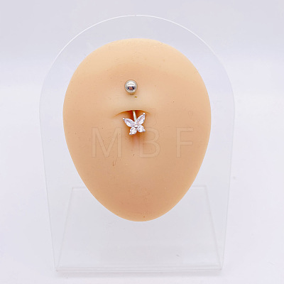 316L Surgical Stainless Steel Belly Rings WGDD0AB-24-1