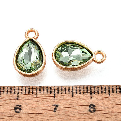 Faceted Glass Rhinestone Pendants GLAA-I051-A18-1
