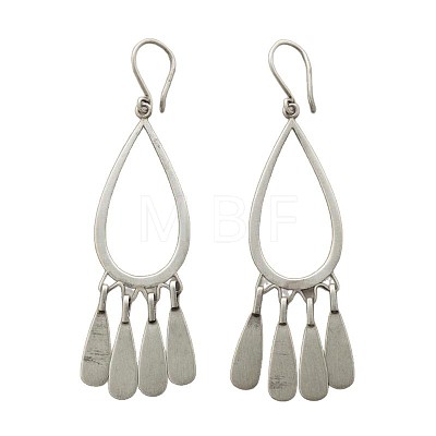 Alloy Leverback Earrings for Women WG78777-01-1