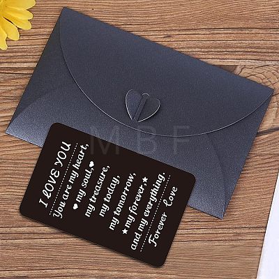 Fingerinspire Stainless Steel Blank Thermal Transfer Cards and Paper Envelopes DIY-FG0001-74H-1