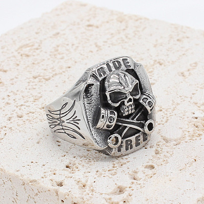 Retro Zinc Alloy Finger Rings for Men FS-WG2C134-03-1