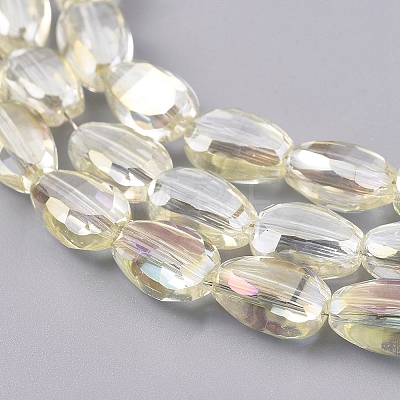 Electroplate Glass Beads Strands EGLA-G036-A-FR02-1