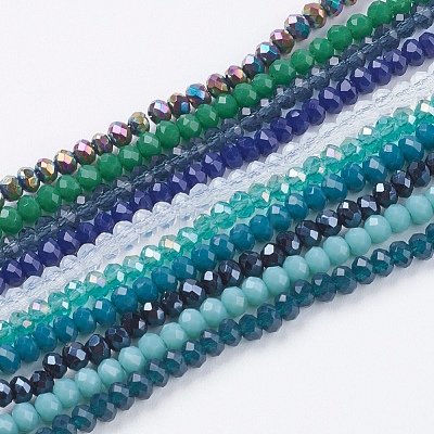 Glass Beads Strands GLAA-F076-1