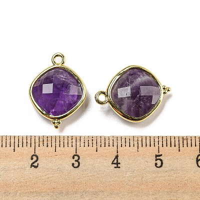 Natural Amethyst Pendants G-M431-12G-01-1