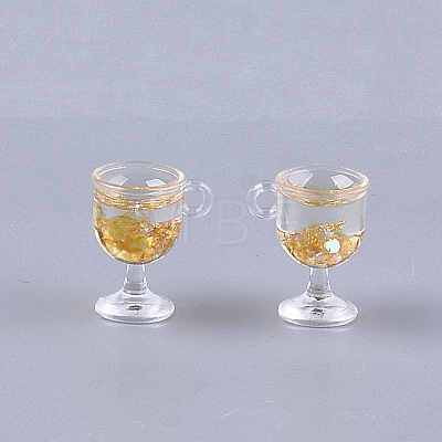 Resin Cup Pendants X-CRES-S359-10G-1