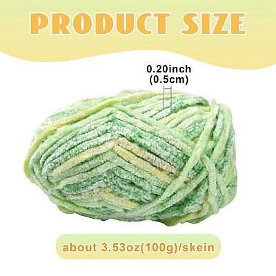 Soft Crocheting Polyester Yarn YCOR-FZC0001-01E-1