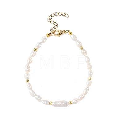 Natural Cultured Freshwater Pearl Beaded Bracelets for Women BJEW-JB14154-1