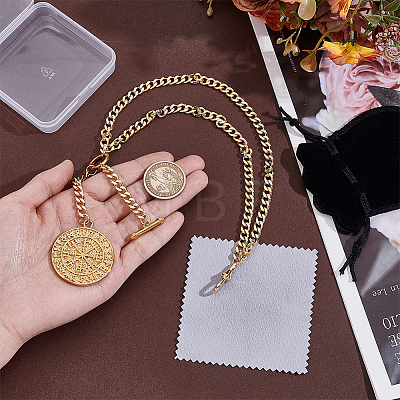 304 Stainless Steel Locket Pendant Decotations HJEW-PH02517-1