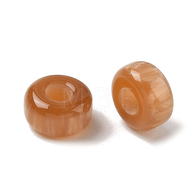 Opaque Resin European Beads RESI-F073-17A-1