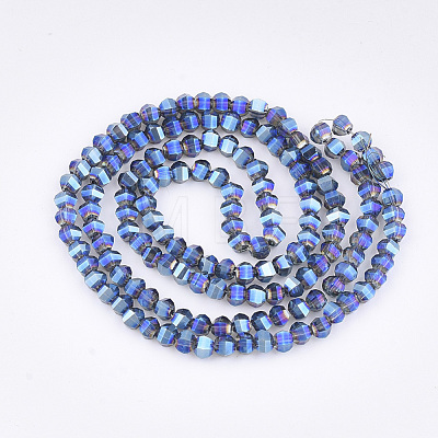 Electroplate Glass Beads Strands EGLA-S176-07B-B01-1
