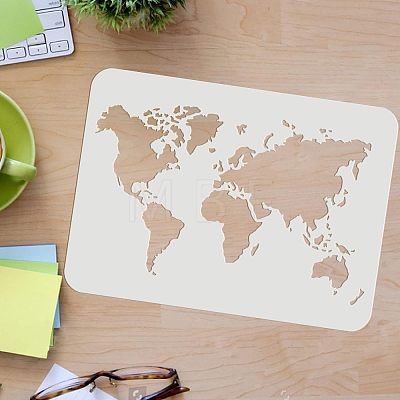 Large Plastic Reusable Drawing Painting Stencils Templates DIY-WH0202-438-1