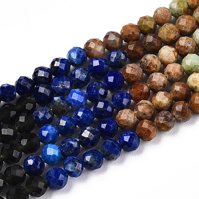 Natural & Synthetic Mixed Gemstone Beads Strands G-D080-A01-02-01-1