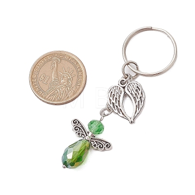 Glass & Alloy Keychain KEYC-JKC01150-1