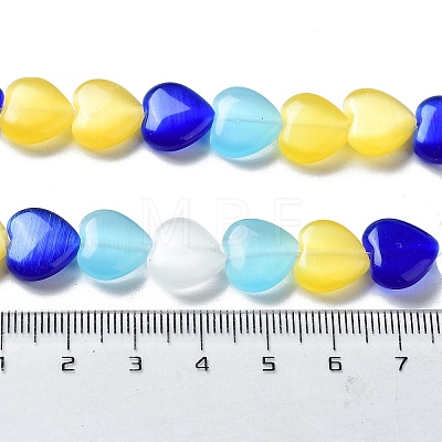 Cat Eye Glass Bead Strands X-CE-R010-11-1