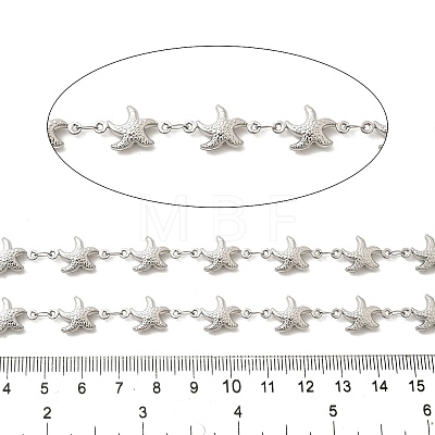 304 Stainless Steel Starfish Link Chains CHS-C016-24P-1