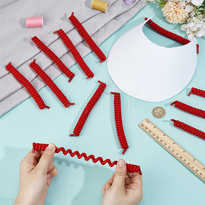 Polyester with Latex Silk Replacement Visor Curl Cord DIY-WH0888-579B-1