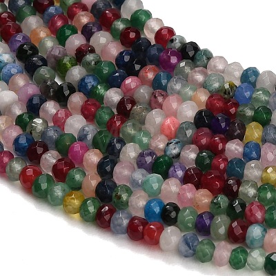 Dyed Natural White Jade Beads Strands GG-CBAF9EE-A10-3x4mm-1