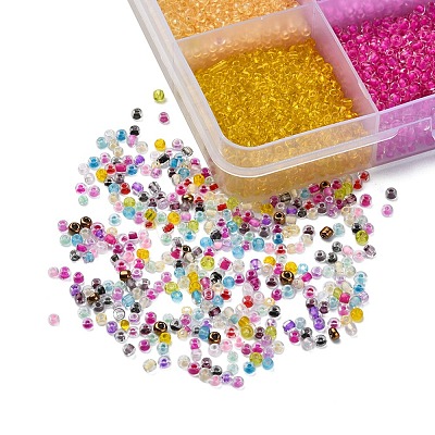 19200Pcs 24 Colors 12/0 Glass Seed Beads SEED-YW0001-87-1