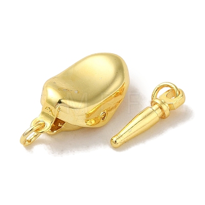 Rack Plating Brass Box Clasps KK-M285-05B-G-1