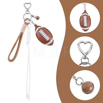 1Pc Sports ThemePU Leather Keychains KEYC-SP0001-67A-1