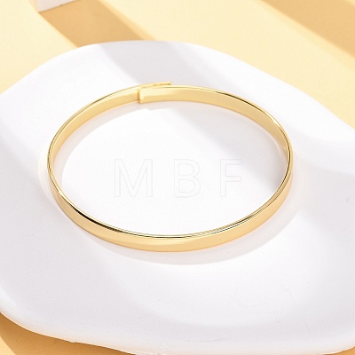 Brass Plain Bangles BJEW-C140-30G-1
