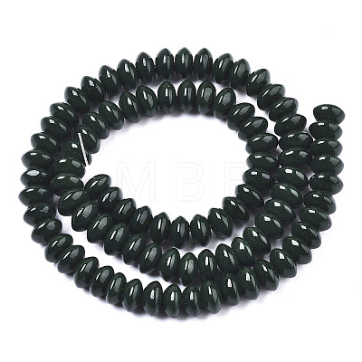 Opaque Solid Color Glass Beads Strands GLAA-R217-02-A03-1