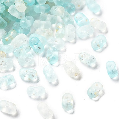 Gradient Color Transparent Acrylic Beads OACR-M023-06F-1