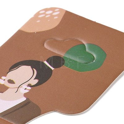 Folding Paper Jewelry Display Cards DIY-B061-07D-1