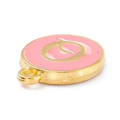 Golden Plated Alloy Enamel Charms ENAM-Q437-14Q-1