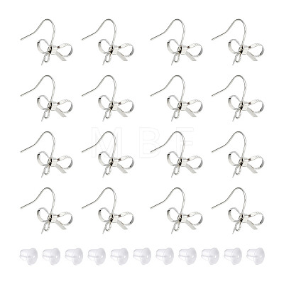 GOMAKERER 24Pcs Brass Earring Hooks KK-GO0001-46-1