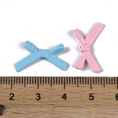 Spray Paint Alloy Beads X-PALLOY-H145-06-1
