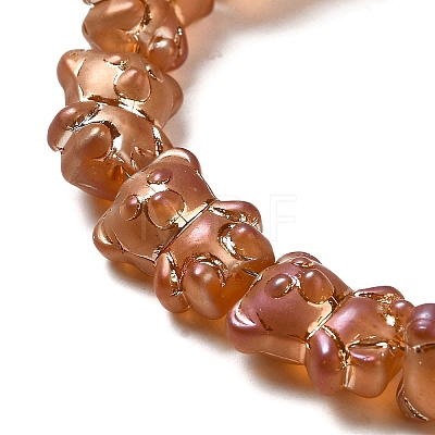 Electroplate Glass Beads Strands EGLA-Q127-A02-01I-1