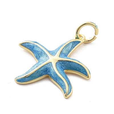 Brass Enamel Pendants LS-KK-Q029-04G-04-1