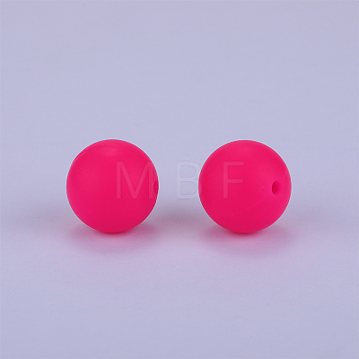 Round Silicone Focal Beads LS-SI-JX0046A-18-1