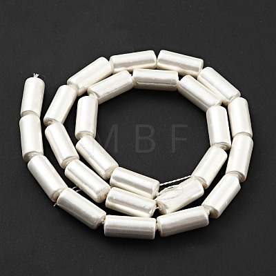 Electroplated Shell Pearl Beads Strands BSHE-G027-07A-01-1