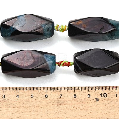 Natural Agate Beads Strands G-A321-B01-01B-1