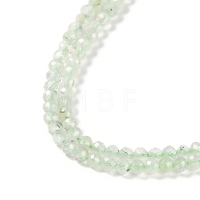 Natural Prehnite Beads Strands G-G139-A05-02-1