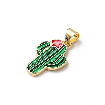 Brass Enamel Pendants LS-FIND-I054-01B-G-1