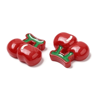Opaque Resin Fruit Cabochons RESI-G072-02F-1