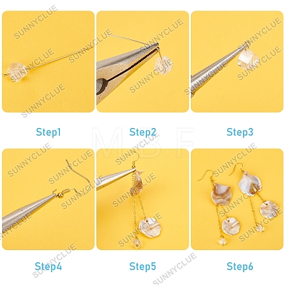 SUNNYCLUE DIY Imitation Jade Pendant Earring Making Kit DIY-SC0018-50-1