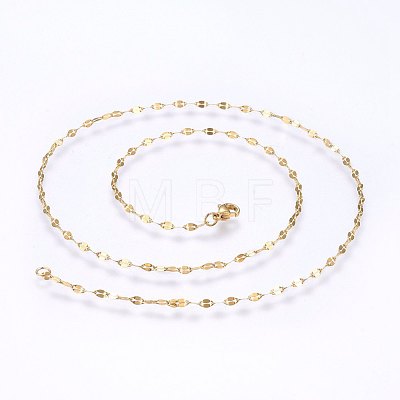 304 Stainless Steel Chain Necklaces MAK-L015-27A-1