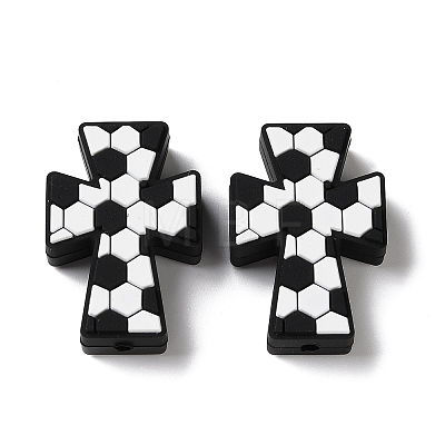 Sports Theme Silicone Beads SL-D001-02C-1