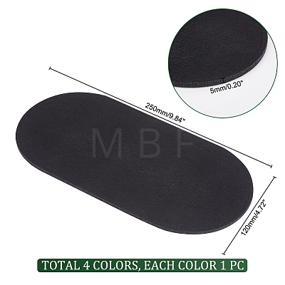   4Pcs 4 Colors Felt Bag Bottom Shaper DIY-PH0021-32-1