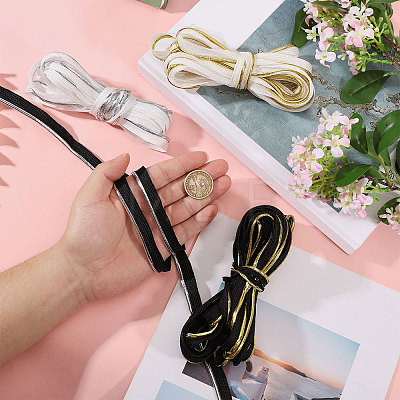 20 Yards 4 Colors Polyester with Matallic Lip Cord Trim OCOR-GL0001-45-1