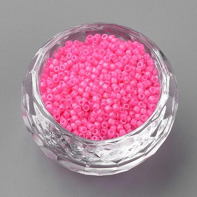 Baking Paint Cylinder Seed Beads SEED-R041-17-1