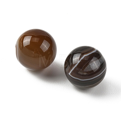 Natural Banded Agate(Dyed & Heated) Sphere Beads GG-D003-A04-02-1