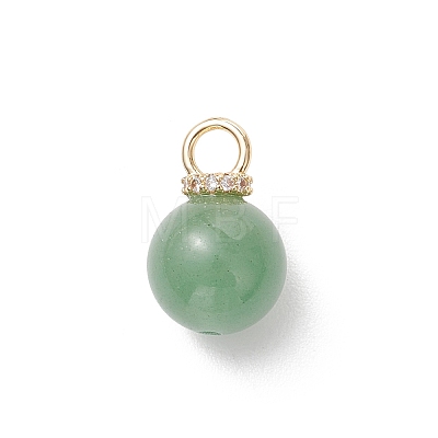 4Pcs 4 Styles Natural Amethyst & Green Aventurine & Rose Quartz & White Jade Pendants PALLOY-JF04936-1
