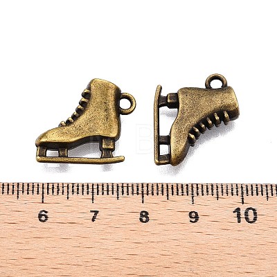 Skating Shoes Alloy Pendants PALLOY-WH0001-21C-1