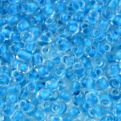Glow in the Dark Luminous Transparent Glass Seed Beads SEED-YWC0001-01E-1